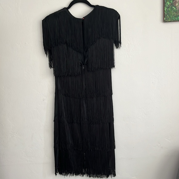 Vintage Cheryl Kaye Black Flapper Dress - Picture 3 of 4